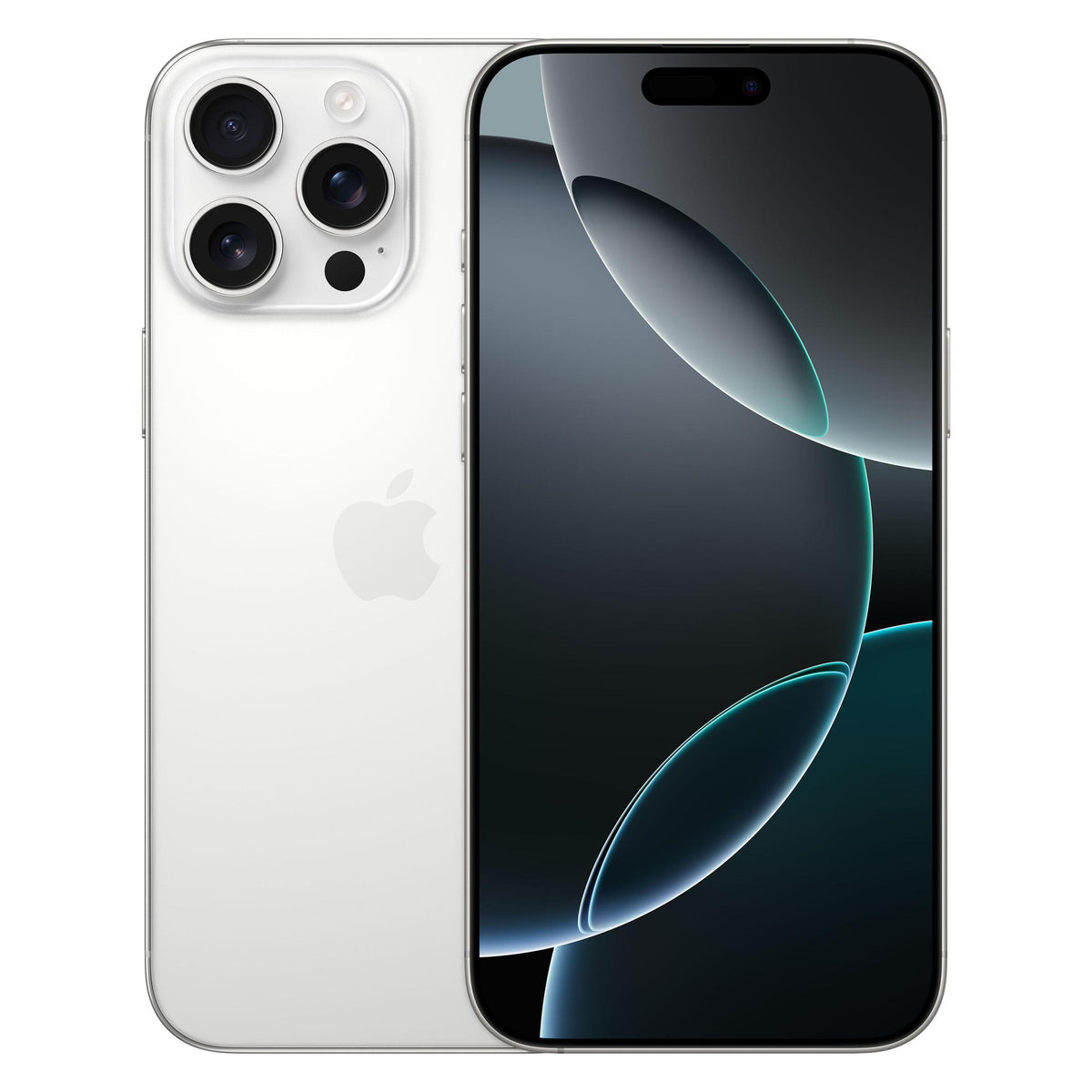 iPhone 16 Pro Max — White Titanium — white background