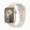 Apple Watch Series 9 — light aluminium finish — white background