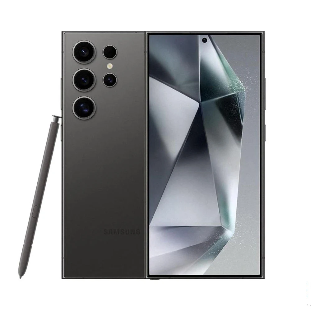 Samsung Galaxy S24 Ultra — Titanium Black — white background