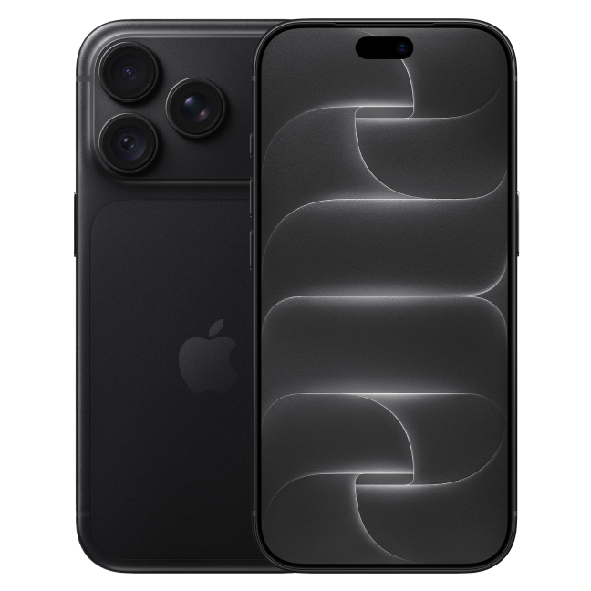 Apple iPhone 18 Pro front and back in black